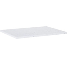 Waschtischplatte Jungborn 60,6x46 cm Terrazzo weiß