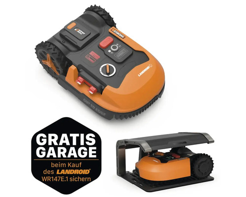 M hroboter WORX WR147E.1 Landroid L1000 mit WiFi und HORNBACH AT