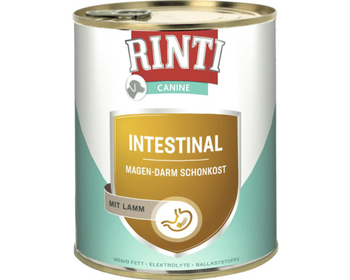 Rinti Canine Intestinal Hundefutter mit Lamm in Konservendose