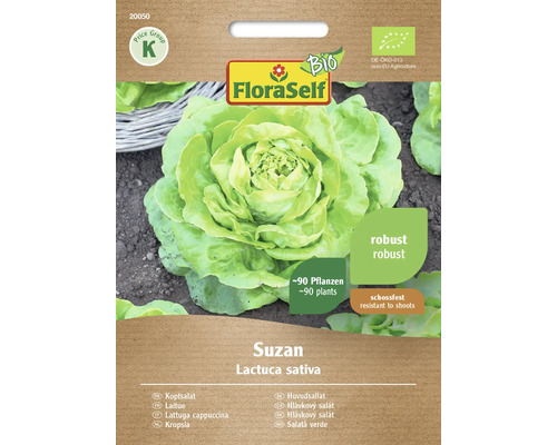 Gemüsesamen Salatsamen FloraSelf Bio Kopfsalat 'Suzan'