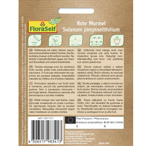 Verpackung Rote Murmel Wildtomatensamen von FloraSelf Solanum pimpinellifolium