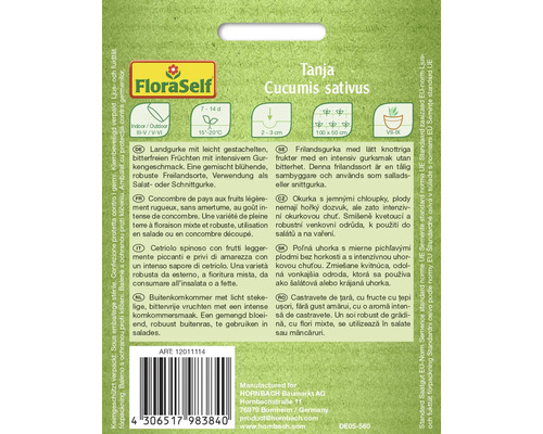 Saatgutpackung Tanja Gurke