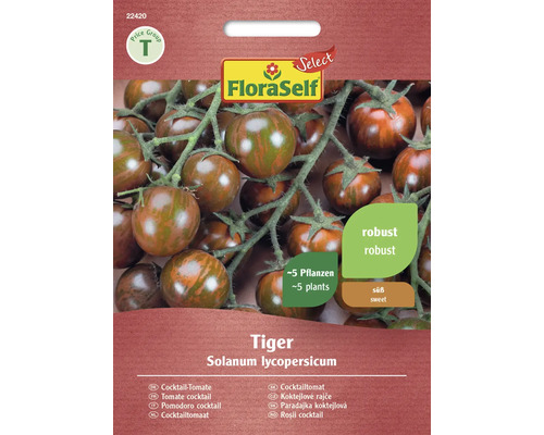 Gemüsesamen FloraSelf Select Tomate 'Tiger F1'