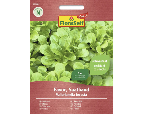 Salatsamen Saatband FloraSelf Select Feldsalat/Vogerlsalat 'Favor'