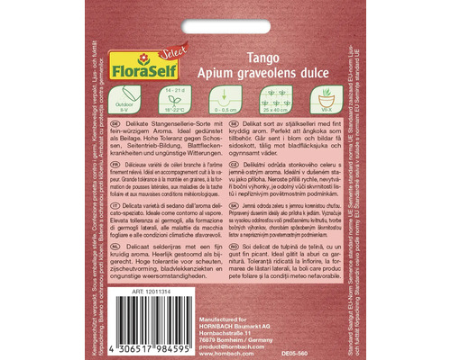 FloraSelf Tango Stangensellerie Apium graveolens dulce Samenpackung