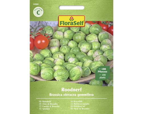 Gemüsesamen FloraSelf Rosenkohl 'Roodnerf'
