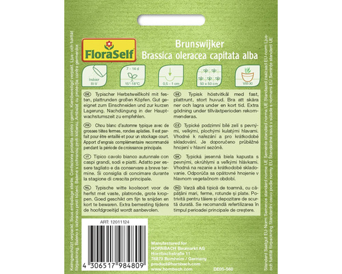 FloraSelf Brunswijker Weißkohl Saatgut