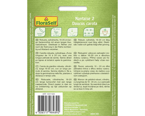 Nantaise 2 Daucus carota Sämerei von FloraSelf