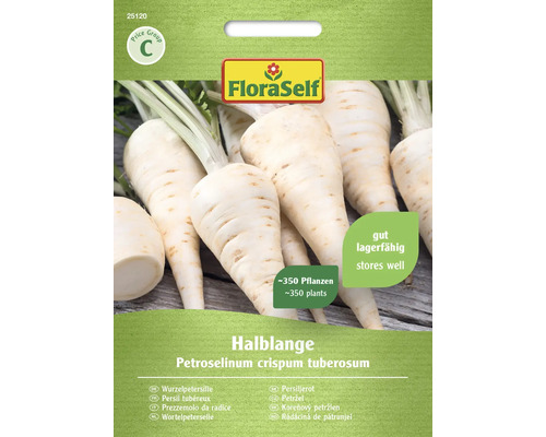 Gemüsesamen FloraSelf Wurzelpetersilie 'Halblange'