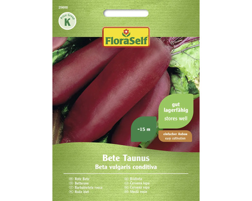 Gemüsesamen FloraSelf Rote Rübe 'Bete Taunus F1 '