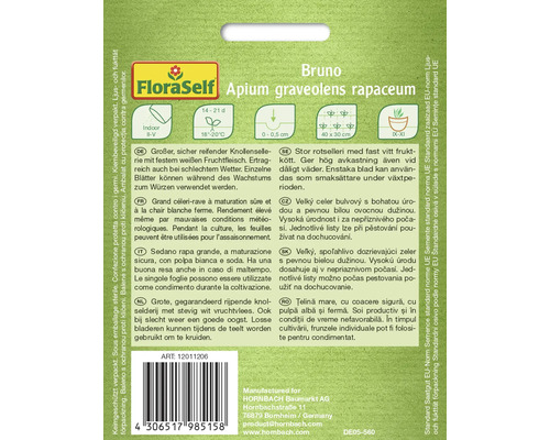 Samenpackung Knollensellerie Bruno von FloraSelf