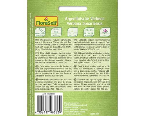 Argentinische Verbene Saatgutpackung von FloraSelf