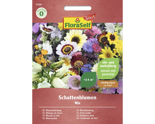 Blumenmischung FloraSelf Select für (halb)schattige Standorte 'Schattenblumen'