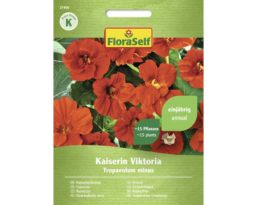 Blumensamen FloraSelf Kapuzinerkresse 'Kaiserin Viktoria'