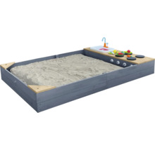 Sandkasten mit Spielküche aus Holz
