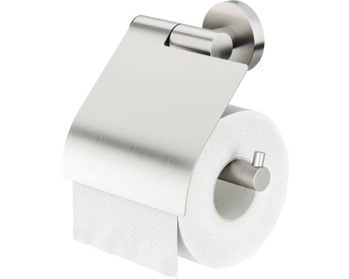 Toilettenpapierhalter mit Deckel und Toilettenpapierrolle