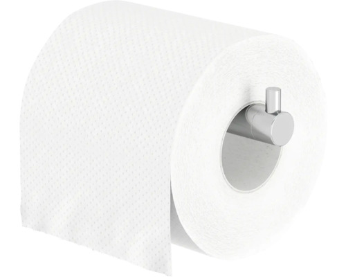 Toilettenpapierrolle auf Halterung