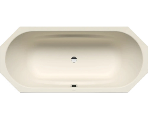 Achteckbadewanne Kaldewei Vaio Duo 8 953 80x180 cm warm beige 20 matt 233300010661 Rechteckige Badewanne von oben mit Abfluss in der Mitte.