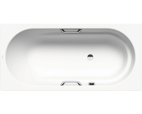 Rechteckbadewanne Kaldewei Vaio Star 961 80x170 cm alpinweiß matt 234100010711 Badewanne mit Griffen und Ablauf