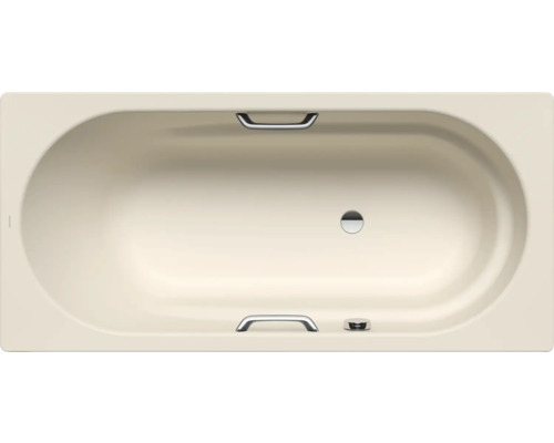 Rechteckbadewanne Kaldewei Vaio Star 961 80x170 cm warm beige 20 matt 234100010661 Rechteckige Badewanne mit Griffen