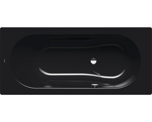 Rechteckbadewanne Kaldewei Vaio Set 946 80x180 cm schwarz glänzend 234600010701 Rechteckige Badewanne aus Sanitäracryl mit Ablaufgarnitur