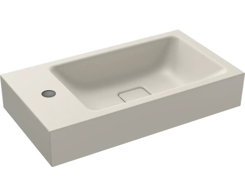 Handwaschbecken Kaldewei Cono 55x30 cm warm grey 10t matt emailliert perleffekt