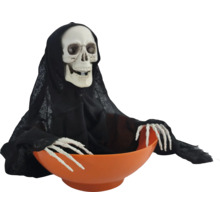 Halloween Dekoration Sensenmann mit Schale