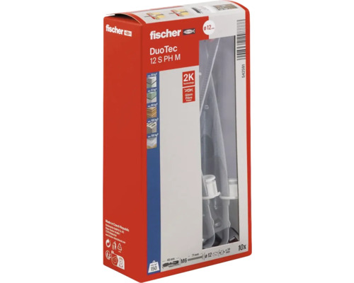 Fischer DuoTec 12 S PH M Kippdübel, 10 Stück in Verpackung