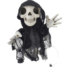 Dekorative Halloween-Todesfigur mit Laterne