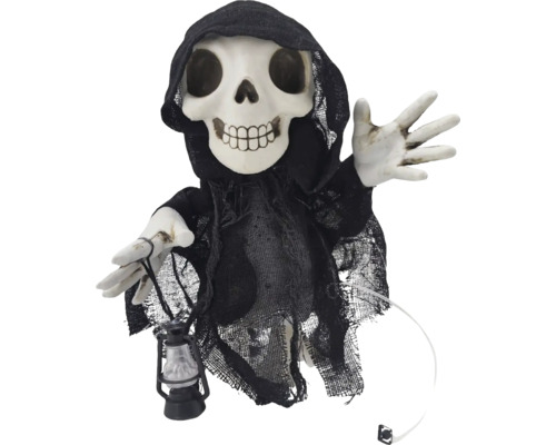 Dekorative Halloween-Todesfigur mit Laterne