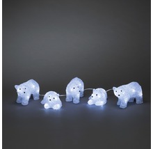 Lichterkette mit Eisbärenfiguren
