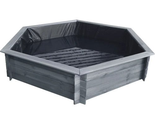 Hochteich promadino Miniteich 6eck-Hochteich , grau mit Teichfolie 222 x 192 x 40 cm Hochteich promadino Miniteich 6eck-Hochteich , grau mit Teichfolie 222 x 192 x 40 cm