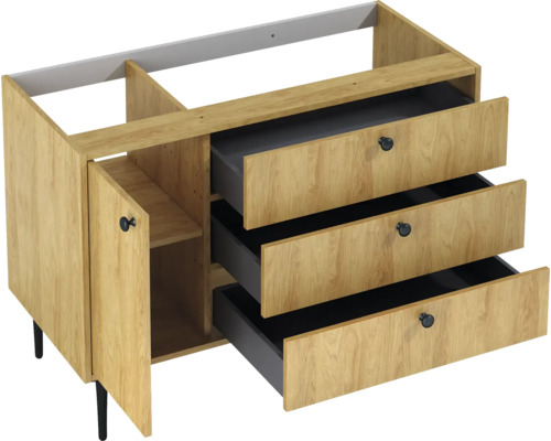 Waschbeckenunterschrank Jungborn Primus rechts 100x72x45,6 cm ohne Wachbecken natural hickory Waschbeckenunterschrank Jungborn Primus rechts 100x72x45,6 cm ohne Wachbecken natural hickory