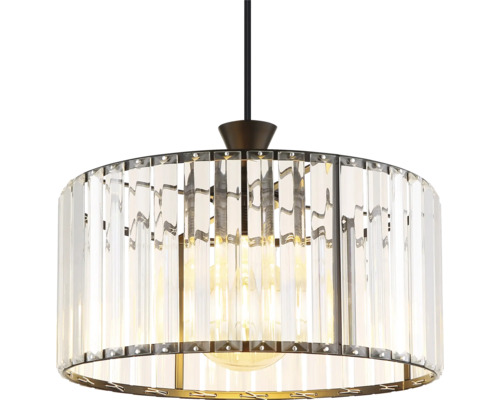 Hängelampe mit Kristallglas-Elementen für stilvolle Beleuchtung