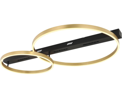 Deckenleuchte mit goldenen Ringen