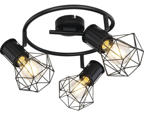 Deckenleuchte mit drei Leuchten im Käfigdesign