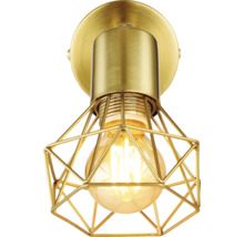 Deckenleuchte im Vintage-Stil mit Metallkäfig