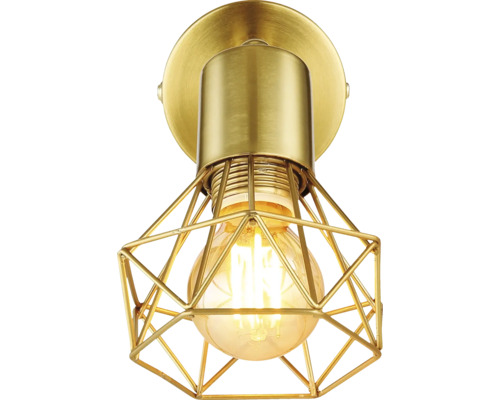 Deckenleuchte im Vintage-Stil mit Metallkäfig