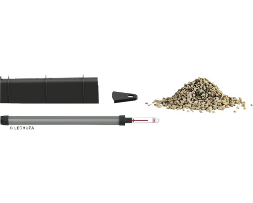 Bewässerungs-Set Lechuza für Trend32 / PURO 50 / Cilindro32 Kunststoff schwarz Lechuza Bewässerungsset mit Wasserstandsanzeiger, Trennboden und Pflanzsubstrat