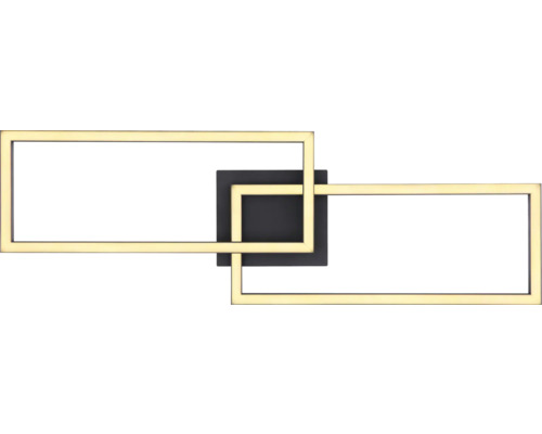 Wandleuchte mit geometrischem Design aus zwei Rechtecken und einem Quadrat