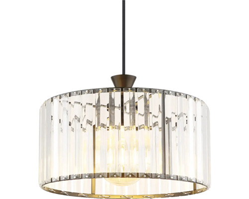 Pendelleuchte mit klaren Kristallverzierungen