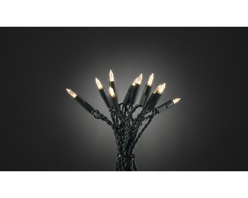 Weihnachtsbeleuchtung LED-Lichterkette Konstsmide One string 1,35 m warmweiß 50 LEDs Lichterkette mit klaren Glühbirnen für den Innenbereich