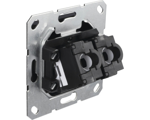 Telefondose Unterputz mit Metallrahmen