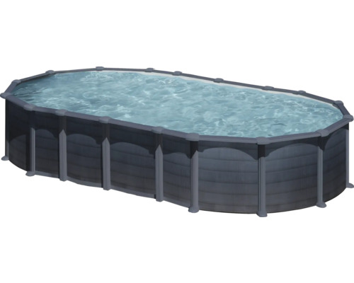 Aufstellpool Stahlwandpool-Set Gre oval 744x399x132 cm inkl. Sandfilteranlage, Skimmer, Leiter, Filtersand, Anschlussschlauch & Bodenschutzvlies grau Aufstellpool Stahlwandpool-Set Gre oval 744x399x132 cm inkl. Sandfilteranlage, Skimmer, Leiter, Filtersand, Anschlussschlauch & Bodenschutzvlies grau