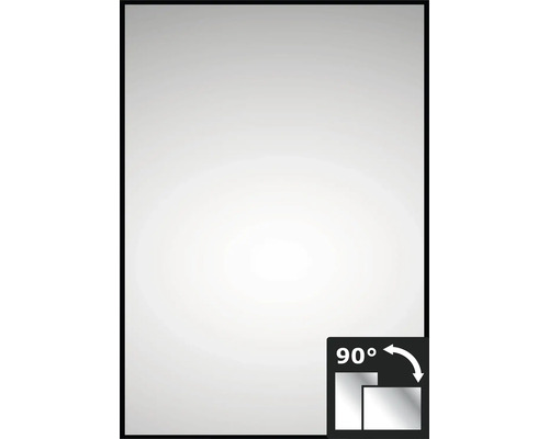 Rahmenspiegel DSK Black Line eckig 40x60 cm
