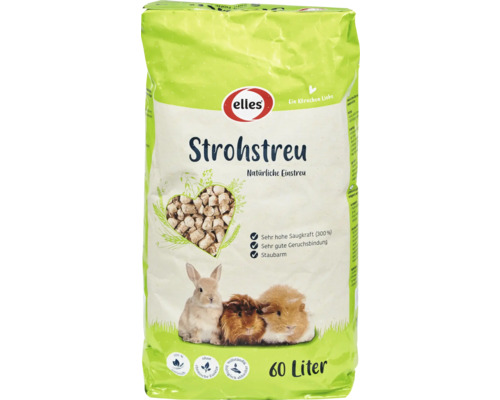 Kleintierstreu elles Strohstreu natürliches Einstreu für Nager und auch Katzen 60 l ca. 24 kg Kleintierstreu elles Strohstreu natürliches Einstreu für Nager und auch Katzen 60 l ca. 24 kg