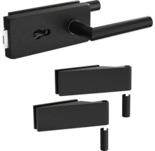 Glastürbeschlag-Set mit Türdrücker