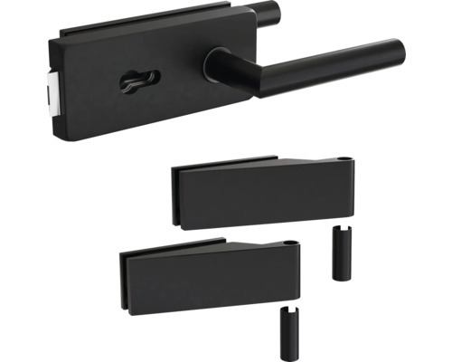 Glastürbeschlag-Set mit Türdrücker