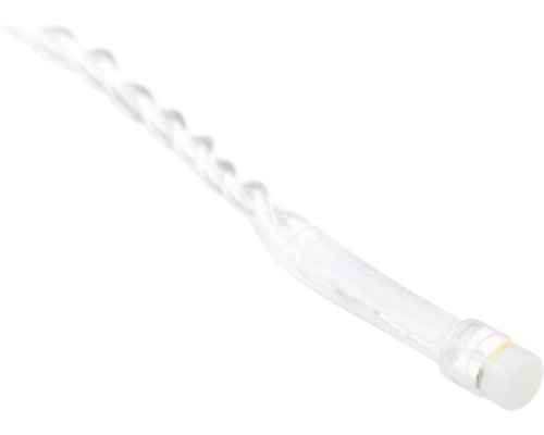 LED Lichterkette mit transparentem Kabel und LED Birne