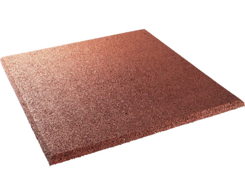 Fallschutzmatte terralastic 50x50x2,5 cm rot-braun Quadratische Gummifliese für den Boden